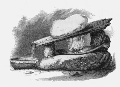 Eskimo Snow Melter, de &39;Explorações Árticas nos anos de 1853, 54, 55&39;, Volume I, do doutor Elisha Kent Kane (1820-57) publicou Filadélfia, 1856 de American School